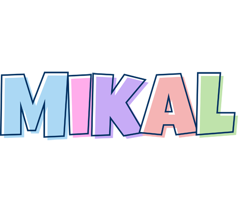 Mikal pastel logo
