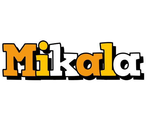 Mikala cartoon logo