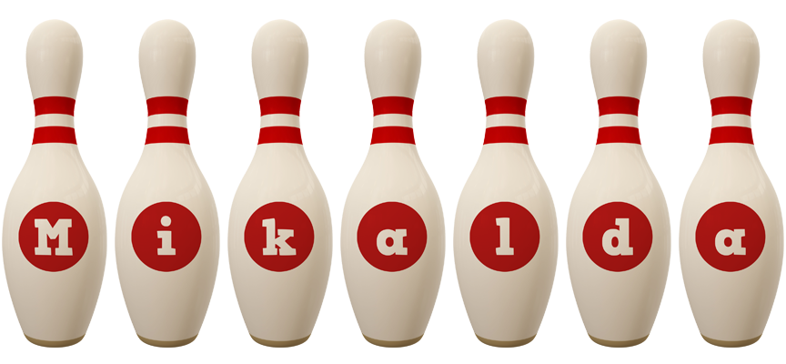 Mikalda bowling-pin logo