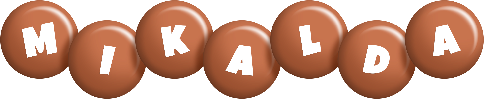 Mikalda candy-brown logo