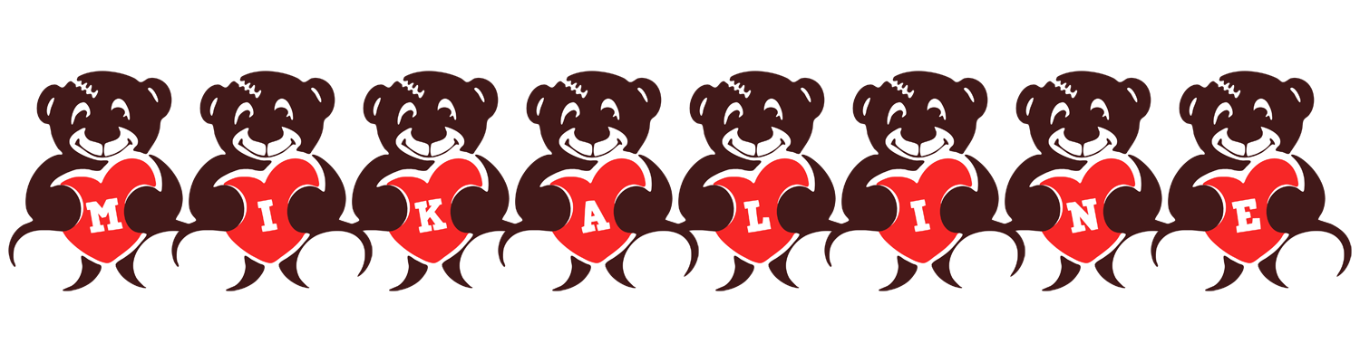 Mikaline bear logo