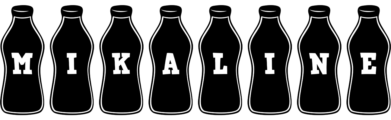 Mikaline bottle logo