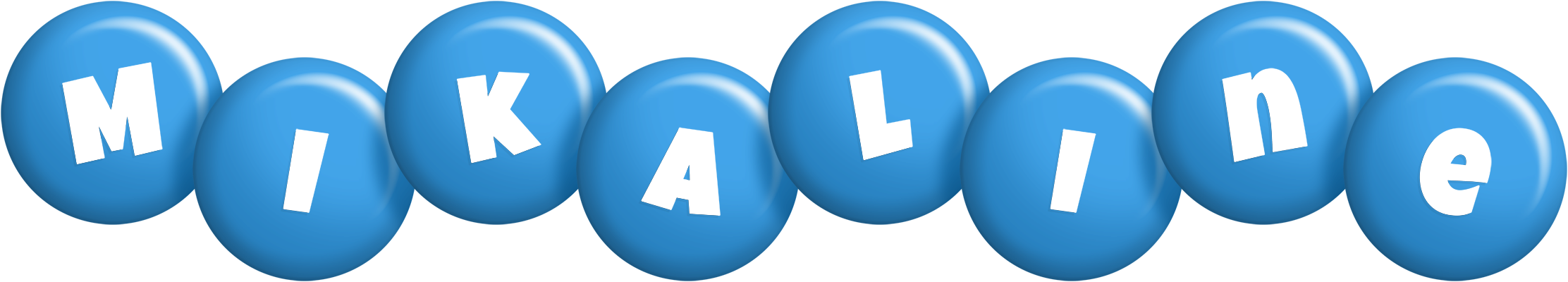 Mikaline candy-blue logo