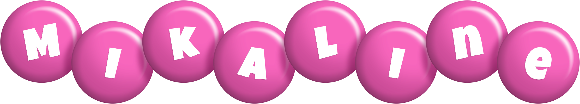 Mikaline candy-pink logo