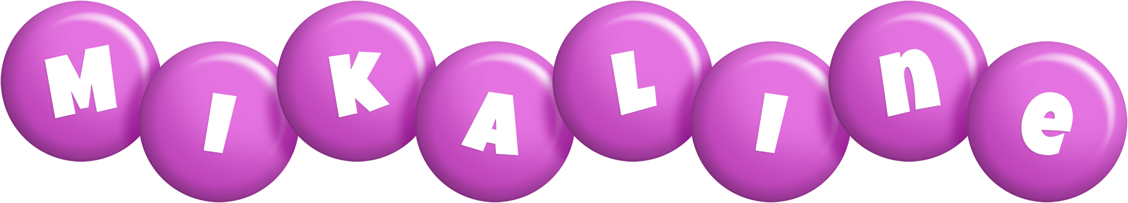 Mikaline candy-purple logo