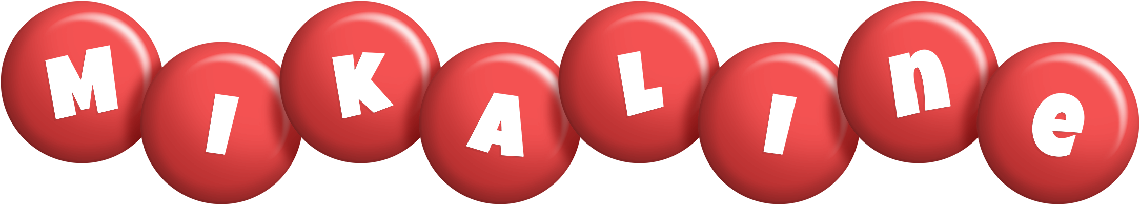 Mikaline candy-red logo