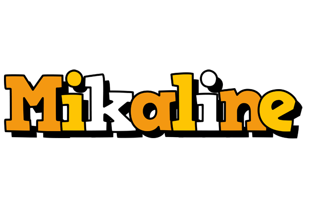 Mikaline cartoon logo