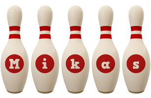 Mikas bowling-pin logo