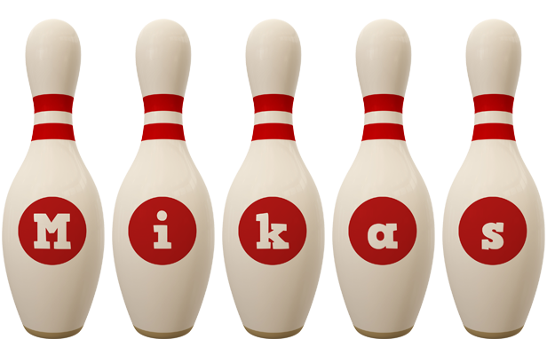 Mikas bowling-pin logo