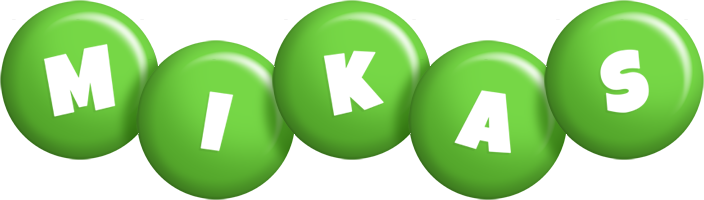 Mikas candy-green logo