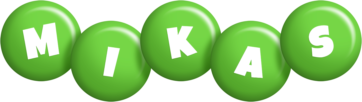 Mikas candy-green logo