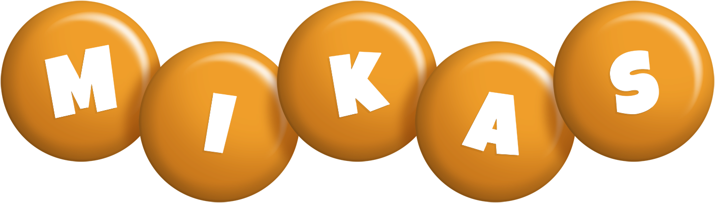 Mikas candy-orange logo
