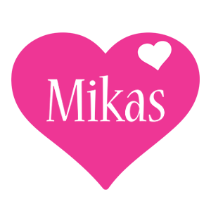 Mikas love-heart logo
