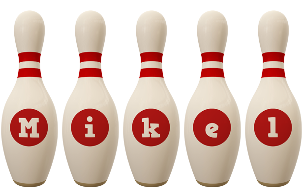 Mikel bowling-pin logo
