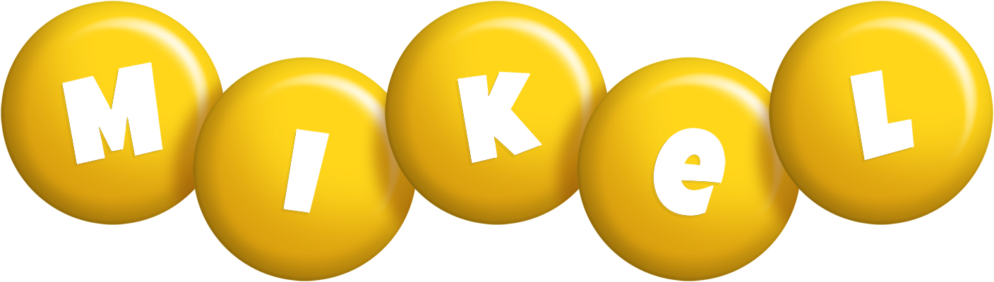 Mikel candy-yellow logo
