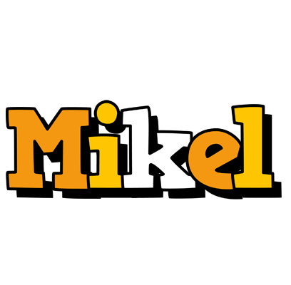 Mikel cartoon logo