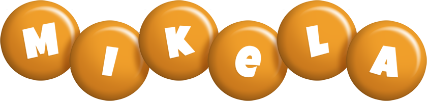 Mikela candy-orange logo