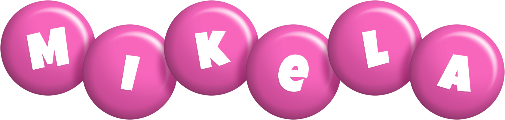 Mikela candy-pink logo