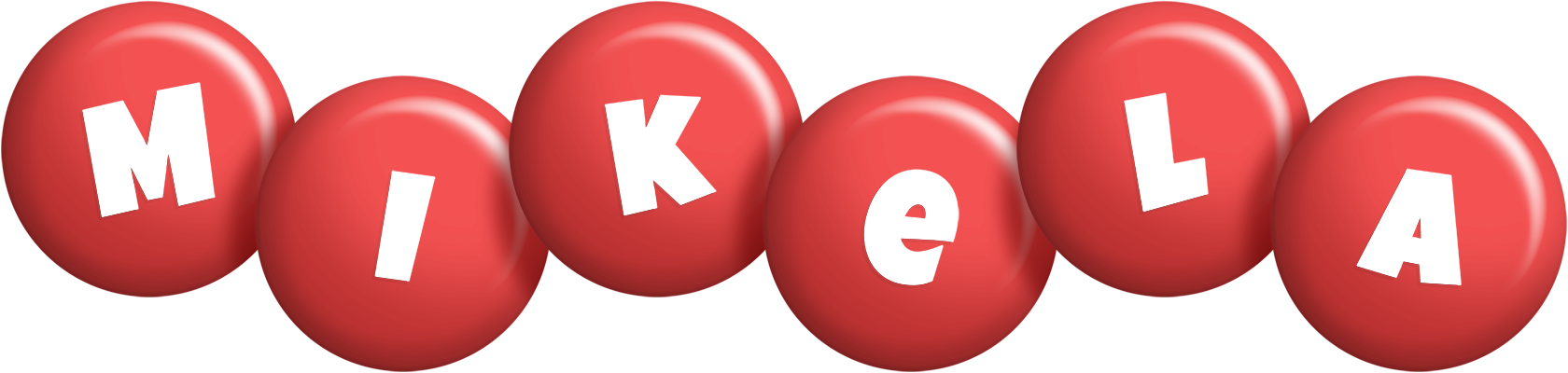 Mikela candy-red logo