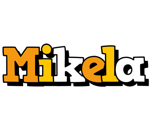 Mikela cartoon logo