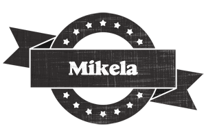 Mikela grunge logo