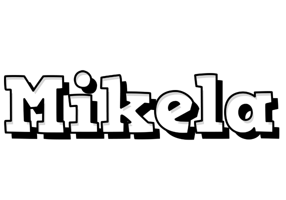 Mikela snowing logo