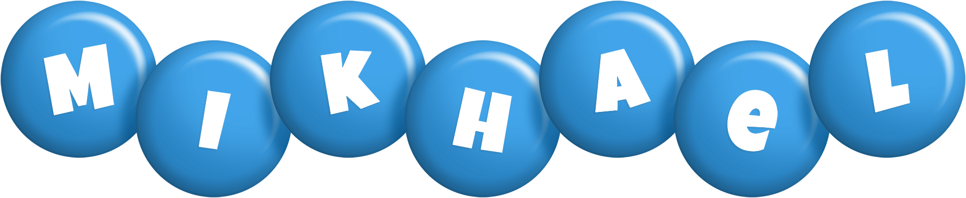 Mikhael candy-blue logo