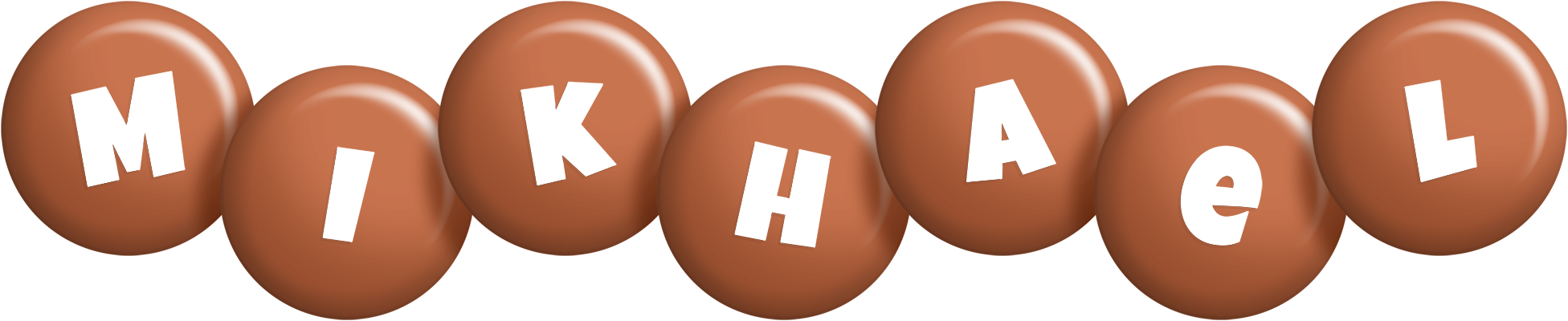 Mikhael candy-brown logo