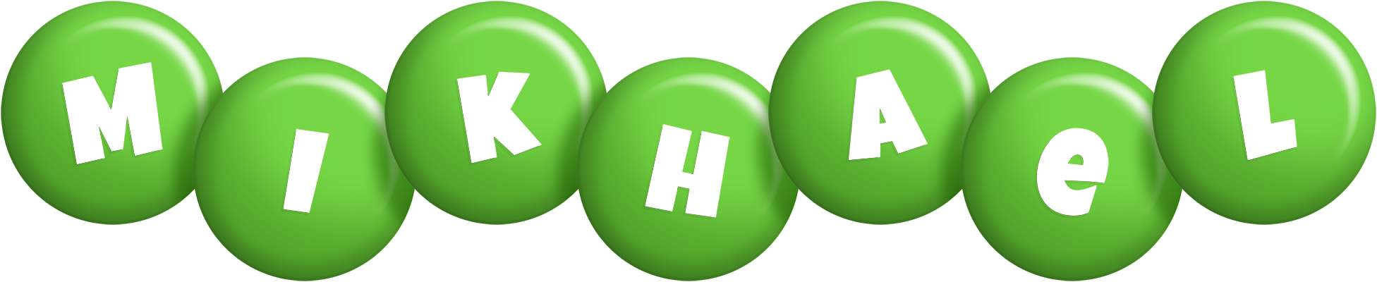 Mikhael candy-green logo