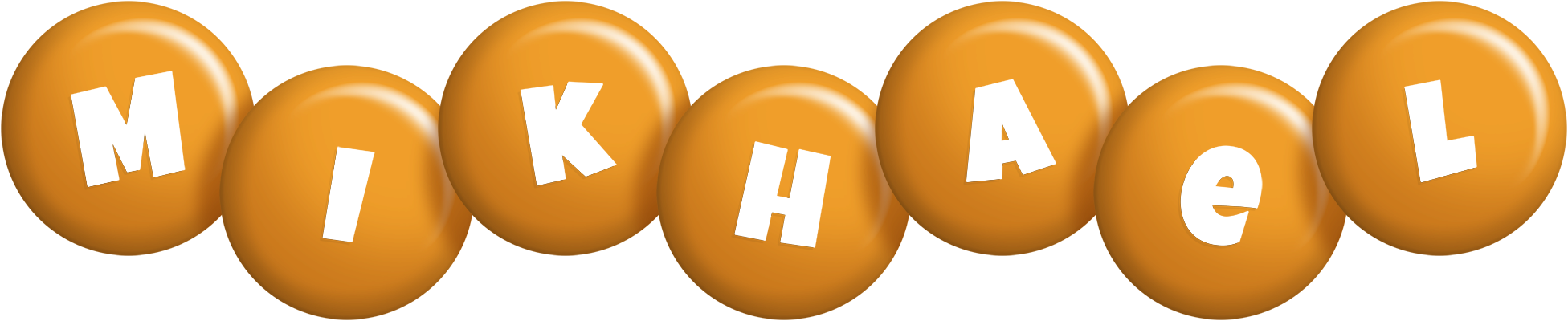 Mikhael candy-orange logo