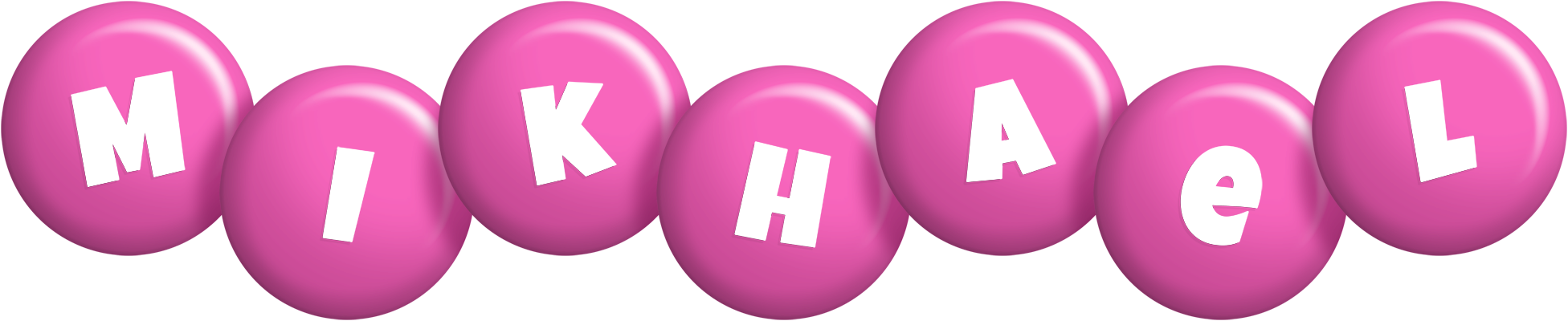 Mikhael candy-pink logo