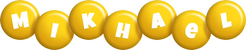 Mikhael candy-yellow logo