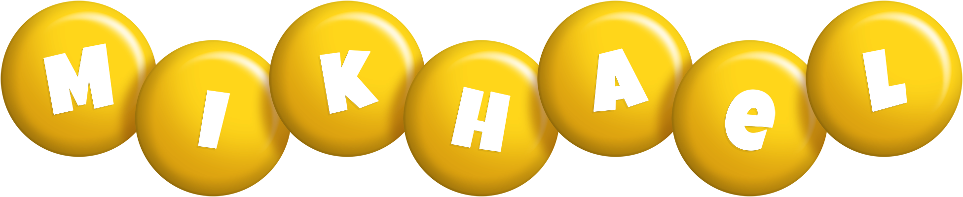 Mikhael candy-yellow logo