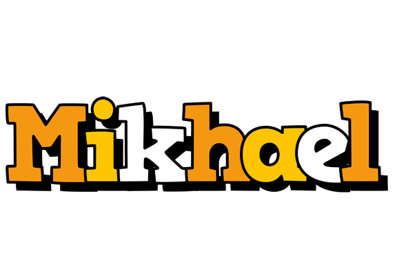 Mikhael cartoon logo