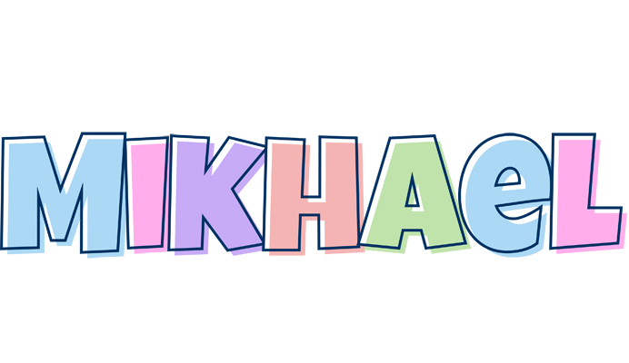 Mikhael pastel logo
