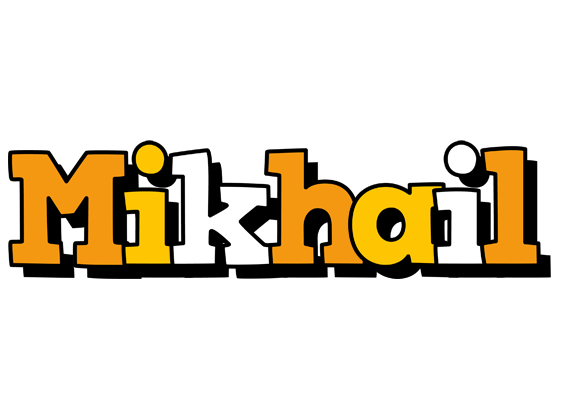 Mikhail cartoon logo