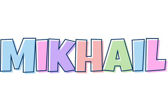 Mikhail pastel logo