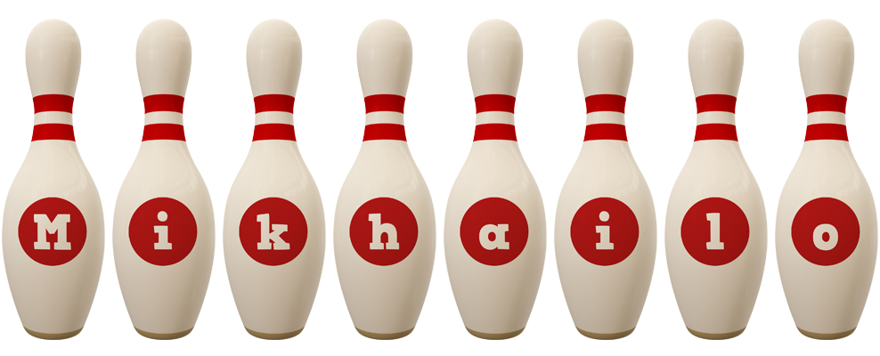 Mikhailo bowling-pin logo