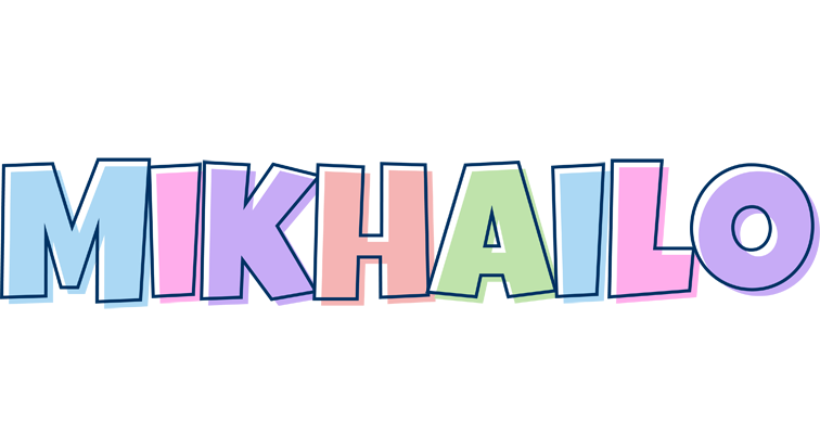 Mikhailo pastel logo