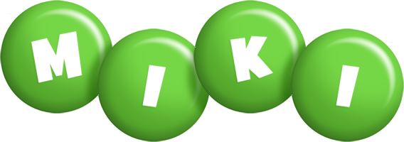 Miki candy-green logo