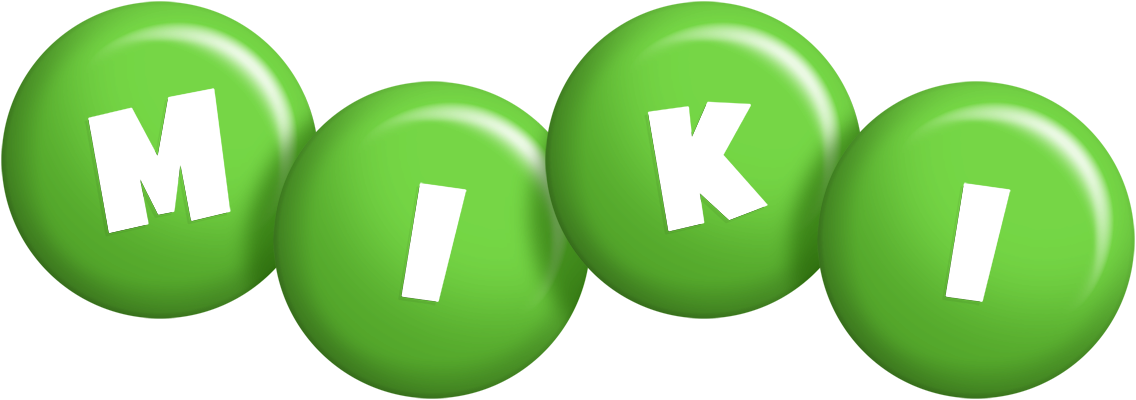 Miki candy-green logo