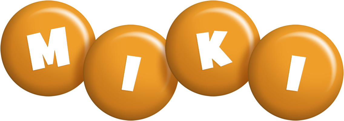 Miki candy-orange logo