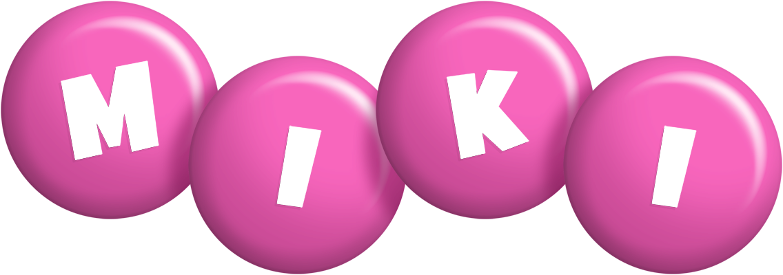 Miki candy-pink logo