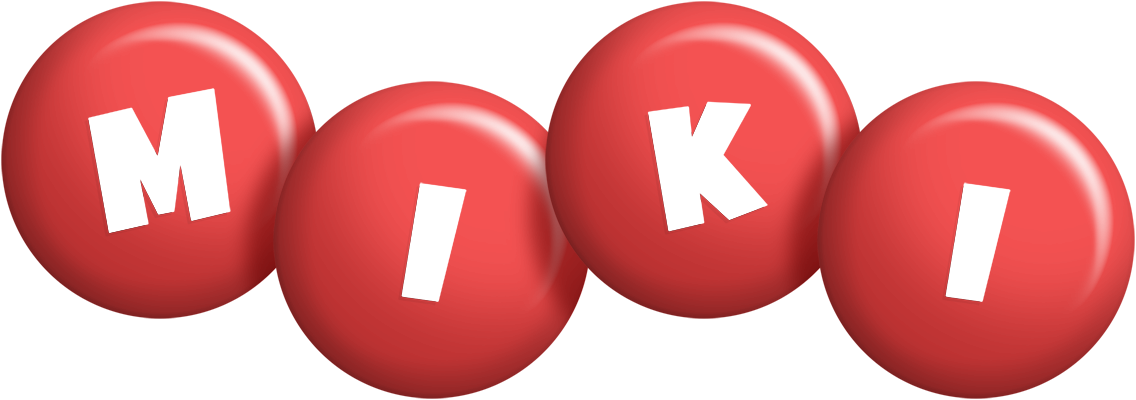 Miki candy-red logo