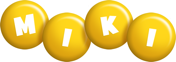 Miki candy-yellow logo