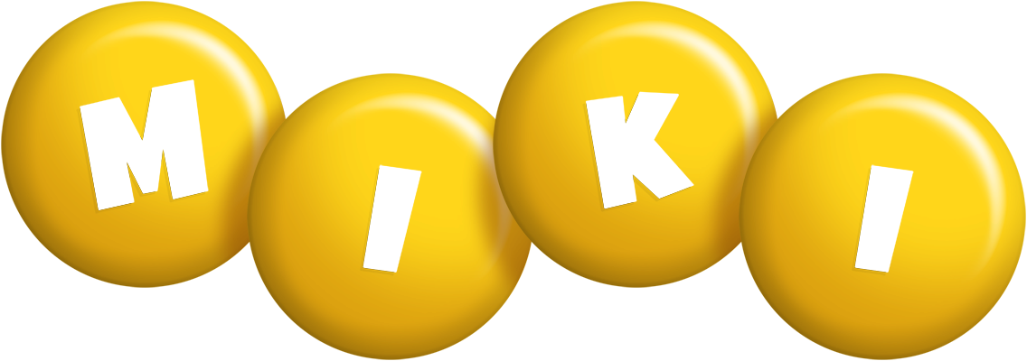 Miki candy-yellow logo