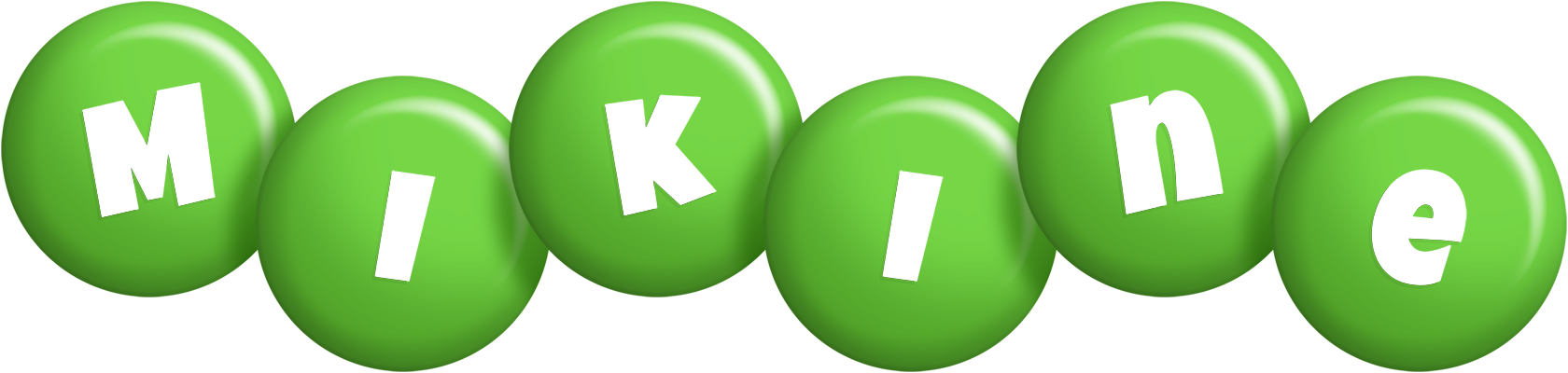 Mikine candy-green logo