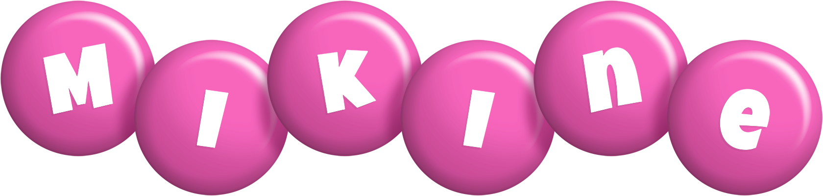 Mikine candy-pink logo