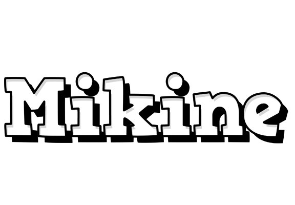 Mikine snowing logo