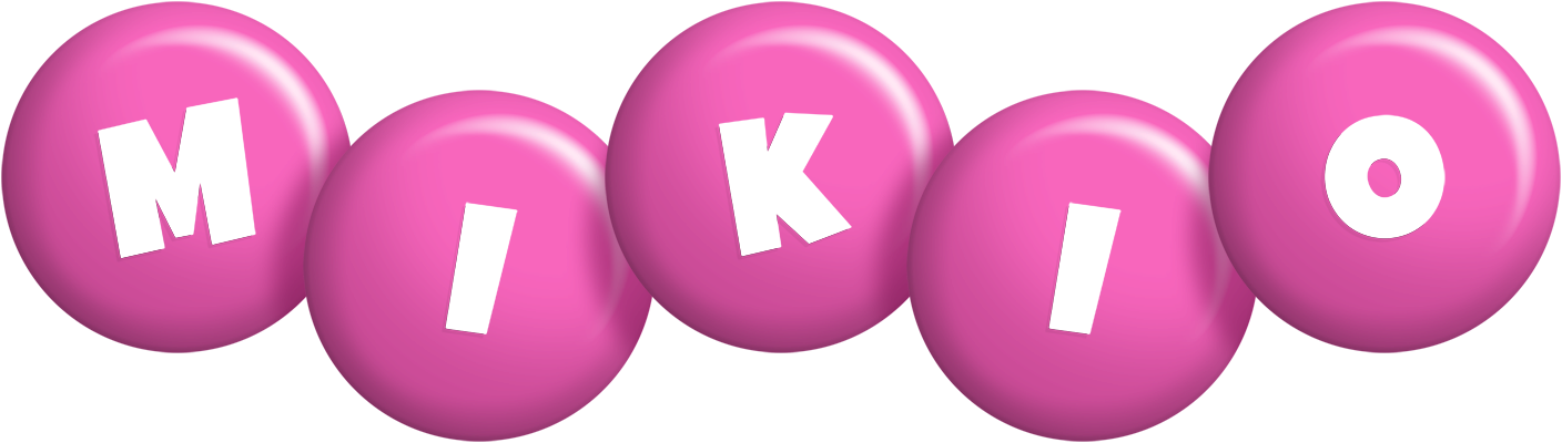 Mikio candy-pink logo